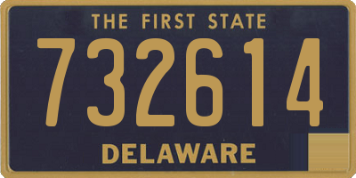 DE license plate 732614