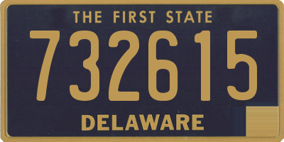 DE license plate 732615