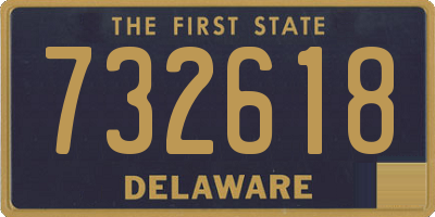 DE license plate 732618