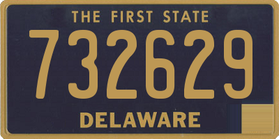 DE license plate 732629
