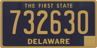 DE license plate 732630