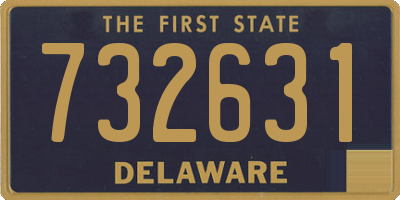 DE license plate 732631