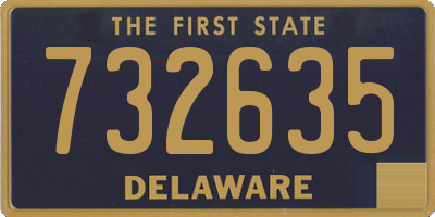 DE license plate 732635