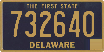 DE license plate 732640