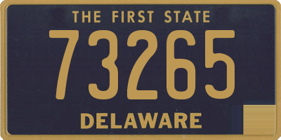 DE license plate 73265
