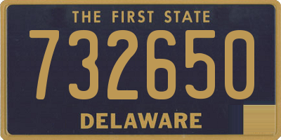 DE license plate 732650