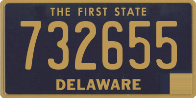 DE license plate 732655