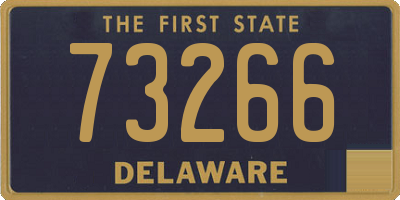 DE license plate 73266