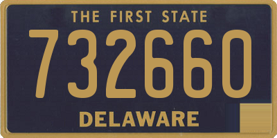 DE license plate 732660