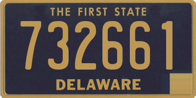 DE license plate 732661