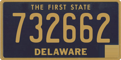 DE license plate 732662