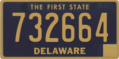 DE license plate 732664