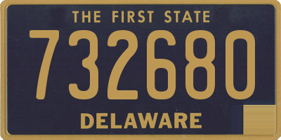 DE license plate 732680