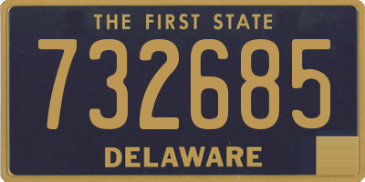 DE license plate 732685