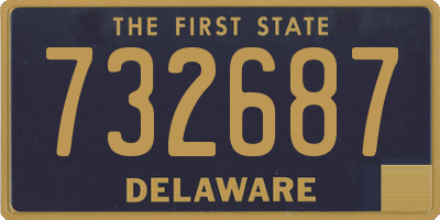 DE license plate 732687