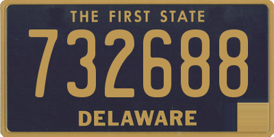 DE license plate 732688