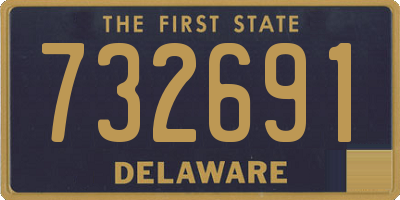 DE license plate 732691