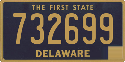 DE license plate 732699