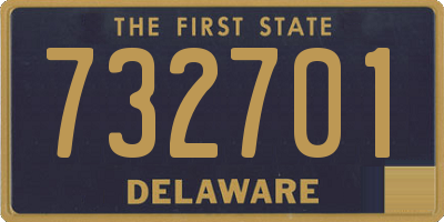 DE license plate 732701