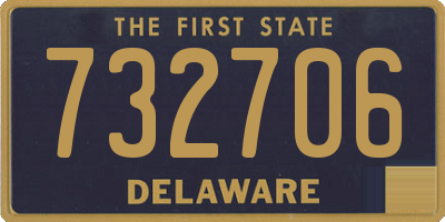 DE license plate 732706