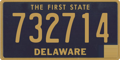 DE license plate 732714