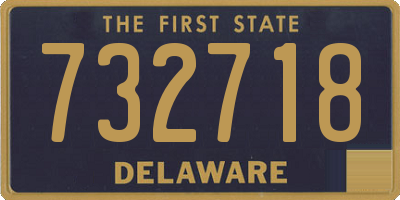 DE license plate 732718