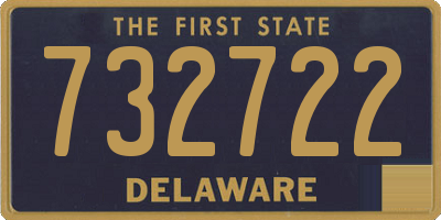 DE license plate 732722