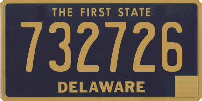 DE license plate 732726