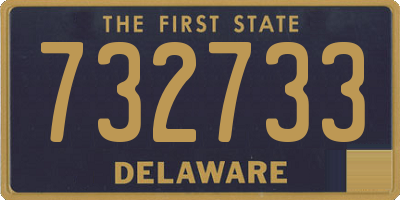 DE license plate 732733