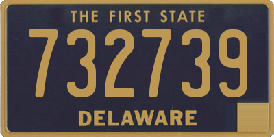 DE license plate 732739
