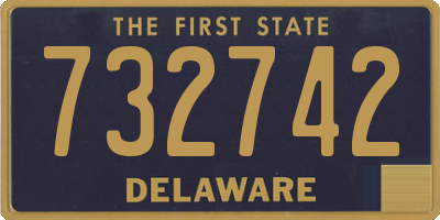 DE license plate 732742
