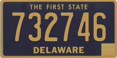 DE license plate 732746