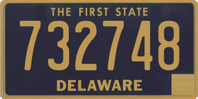 DE license plate 732748