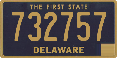 DE license plate 732757