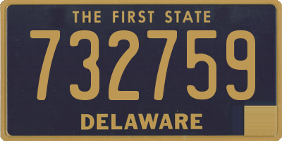 DE license plate 732759