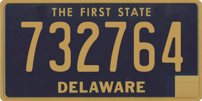 DE license plate 732764