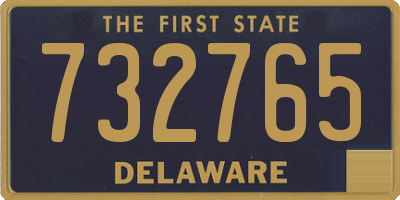 DE license plate 732765