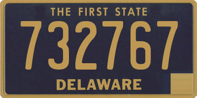 DE license plate 732767