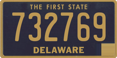 DE license plate 732769