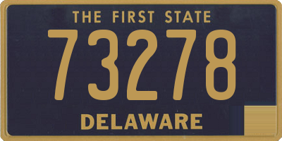 DE license plate 73278