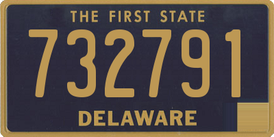 DE license plate 732791