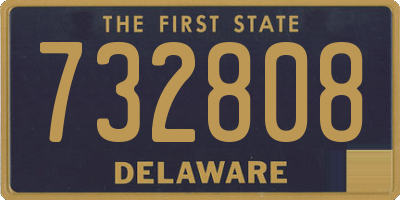 DE license plate 732808