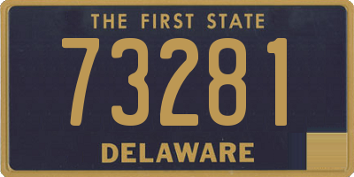 DE license plate 73281