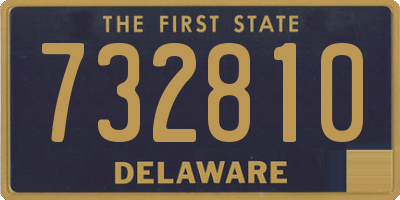 DE license plate 732810