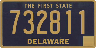 DE license plate 732811