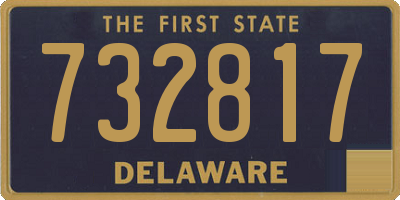 DE license plate 732817