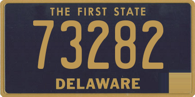 DE license plate 73282