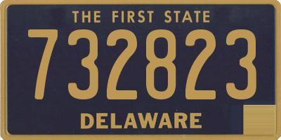 DE license plate 732823