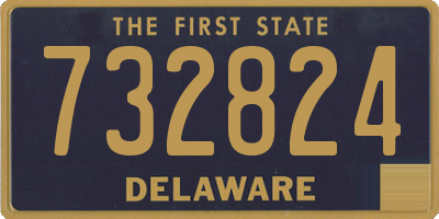DE license plate 732824