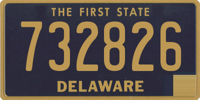 DE license plate 732826